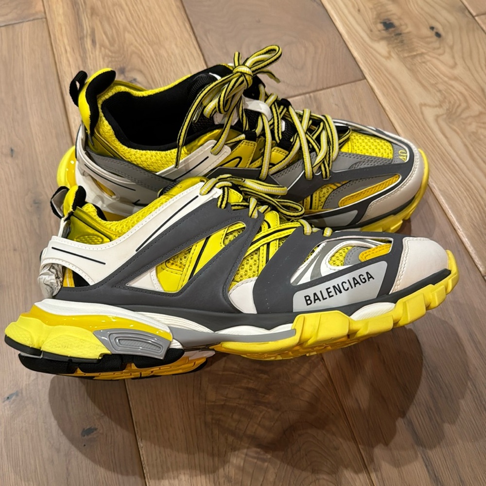 Balenciaga yellow track sneakers
